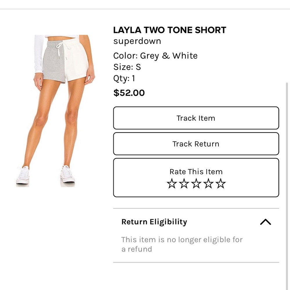 Revolve Super Down Two Tone Short - image 1